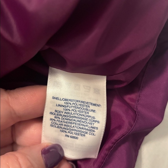 Lands' End Women's Plum Puffer Quilted Vest SZ XL jewel tone cabincore outdoor - Picture 4 of 12